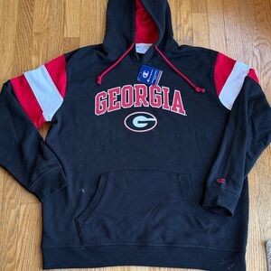 Champion Black and Red Georgia Bulldogs Sweatshirt 2XL NWT some spots see pics